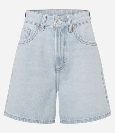 Short Mom Tiro Alto en Jeans con Bolsillos 5