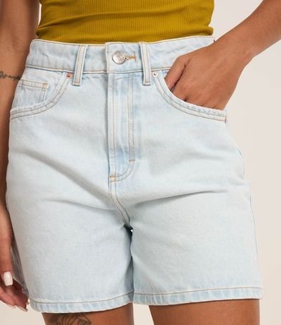 Short Mom Tiro Alto en Jeans con Bolsillos 4