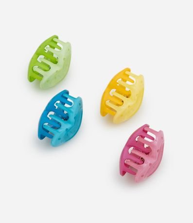 Kit 04 Pinzas para el Pelo Infantil en Formato Corazón - Talle U 2