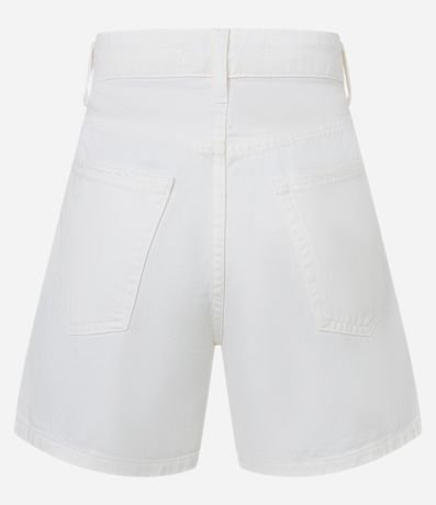 Short Mom Tiro Alto en Sarga con Bolsillos 5