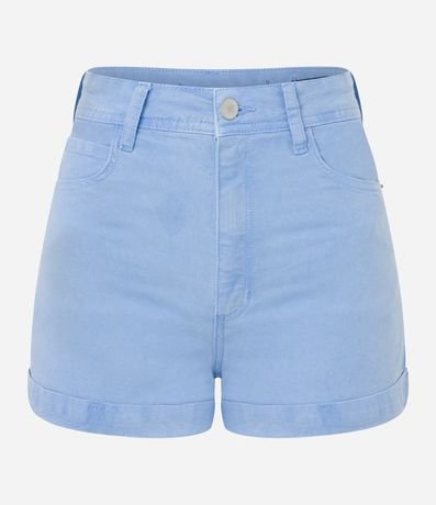 Short en Sarga com Cintura Alta 4