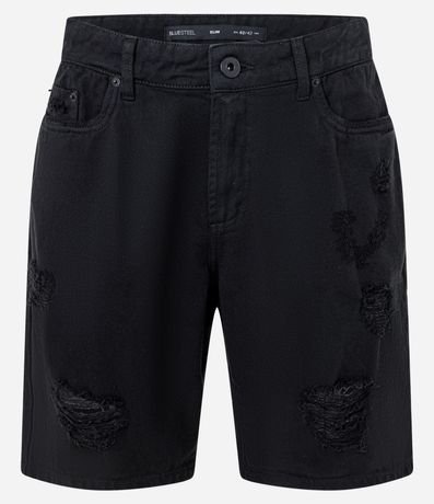 Bermuda Slim Destroyed con Rotos y Bolsillo