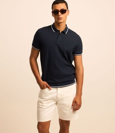 Bermuda en Sarga con Detalle en el Bolsillo 2