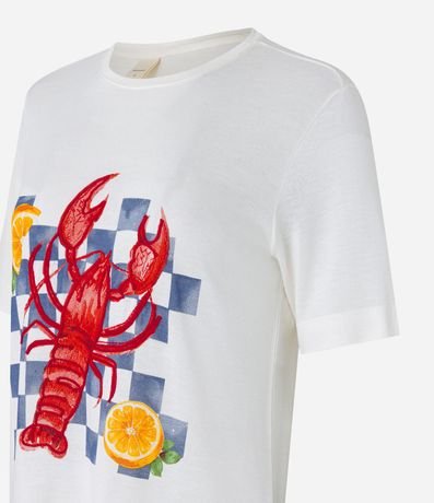 Remera en Viscosa con Estampa de Langosta 6
