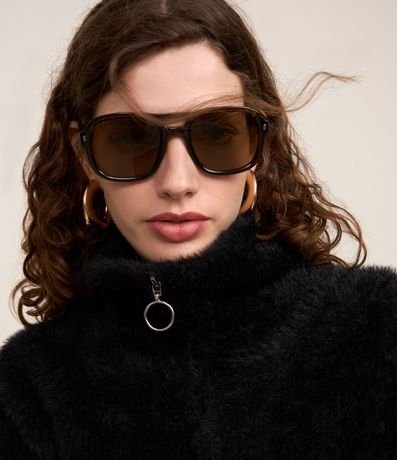 Cardigan en Punto Peludito con Cremallera Delantero 6