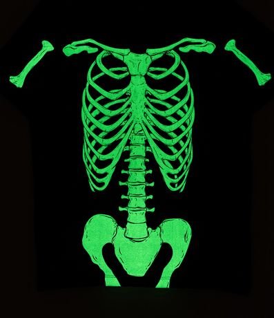 Remera Infantil con Estampa de Esqueleto Brilla en la Oscuridad - Talle 5 a 14 años 6