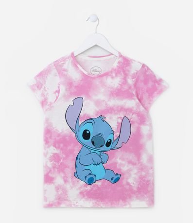 Remera Infantil con Estampa Stitch - Talle 5 a 14 años