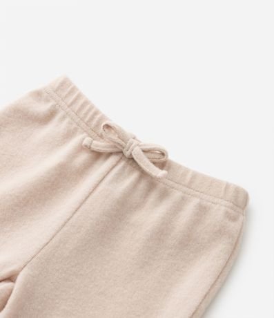 Conjunto Infantil en Punto con Bordado de Cereza y Pantalón Flare - Talle 1 a 5 años 5