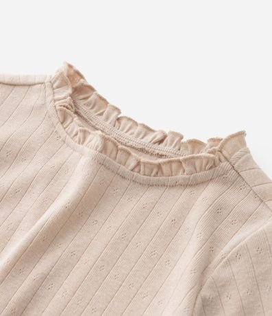 Blusa Infantil con Textura y Volado en el Cuello - Talle 1 a 5 años 4