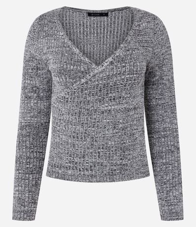 Blusa en Viscosa con Escote V Traspasado 5