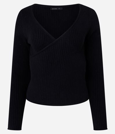 Blusa en Viscosa con Escote V Traspasado 5