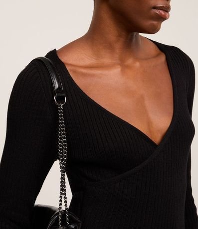 Blusa en Viscosa con Escote V Traspasado 3