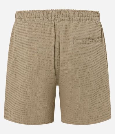 Bermuda Slim en Lino con Textura y Bolsillos 2