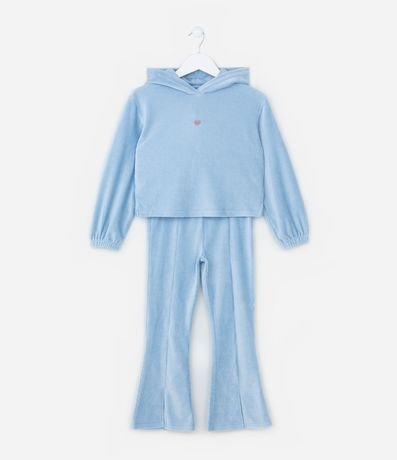 Conjunto Infantil en Terciopelo Texturizado - Talle 1 a 5 años