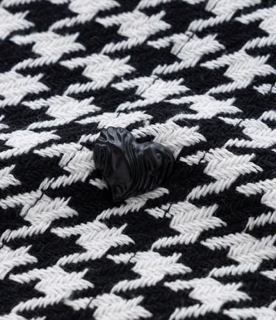 Blusa Cropped Infantil con Estampa de Cuadros Pied de Poule - Talle 5 a 14 años 3