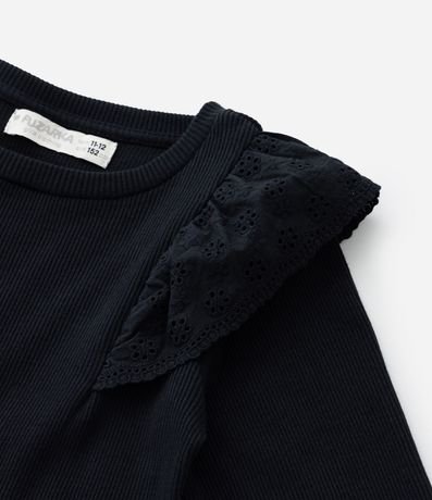 Blusa Infantil en Rib con Volados - Talle 5 a 14 años 5