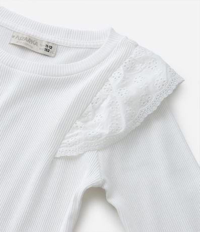 Blusa Infantil en Rib con Volados - Talle 5 a 14 años 5