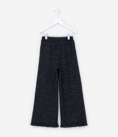 Pantalón Infantil Metalizada con Volado en la Bajo - Talle 1 a 5 años 2