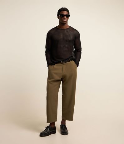 Pantalón Sastrería y Cintura con Trabillas