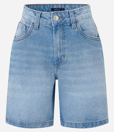 Bermuda en Jeans con Cintura Mediana y Detalle en el Bajo 5