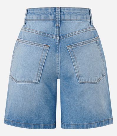 Bermuda en Jeans con Cintura Mediana y Detalle en el Bajo 6