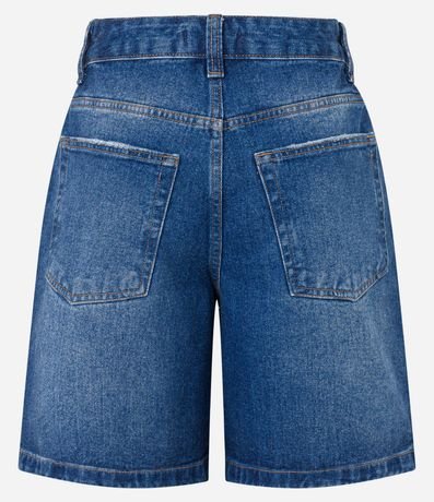 Bermuda en Jeans con Cintura Mediana y Detalle en el Bajo 7