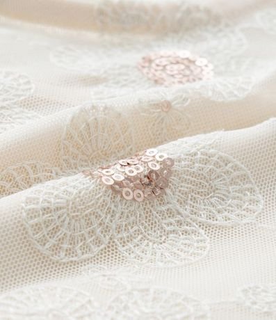 Blusa Corta Infantil en Tul con Bordado de Lentejuelas - Talle 5 a 14 años 3