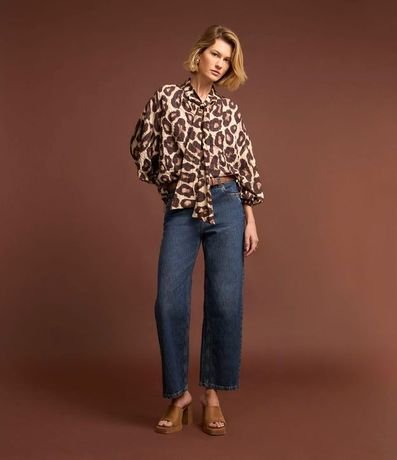 Blusa en Voil con Estampa Animal Print 9