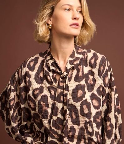 Blusa en Voil con Estampa Animal Print 2