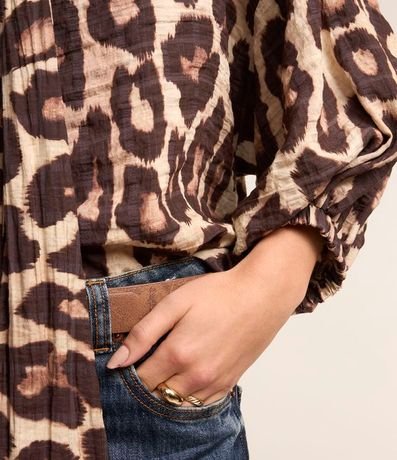 Blusa en Voil con Estampa Animal Print 5