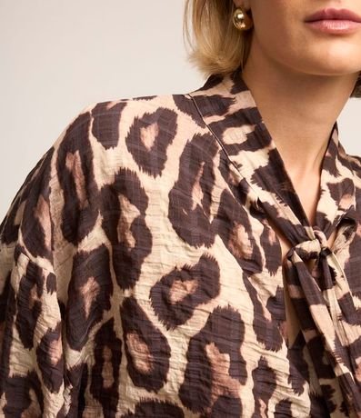 Blusa en Voil con Estampa Animal Print 6