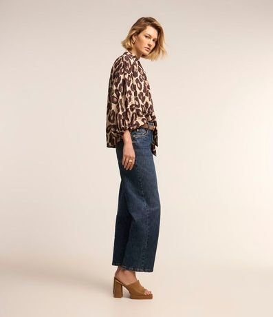 Blusa en Voil con Estampa Animal Print 7