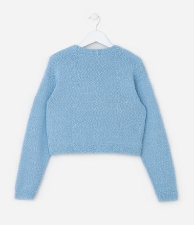 Suéter Corto Infantil en Punto con Textura - Talle 5 a 14 años 2