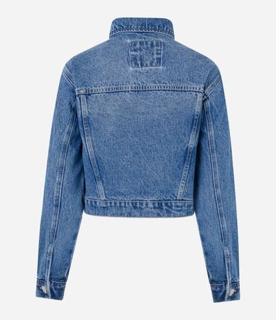 Campera Regular en Jeans con Botones 5