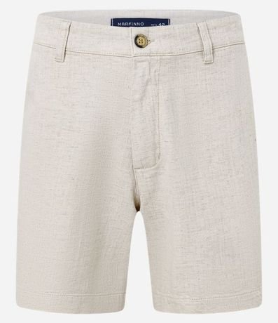 Bermuda en Sarga con Bolsillo Único en la Espalda 5