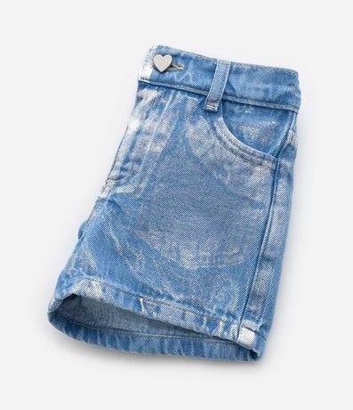 Short Infantil en Jeans con detalle en Foil Metalizado - Talle 1 a 5 años 4