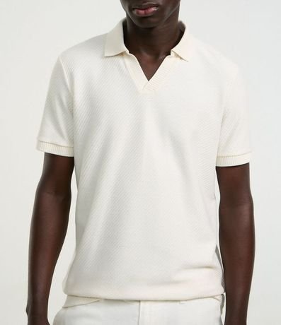 Remera Polo Comfort en Algodón con Textura 3
