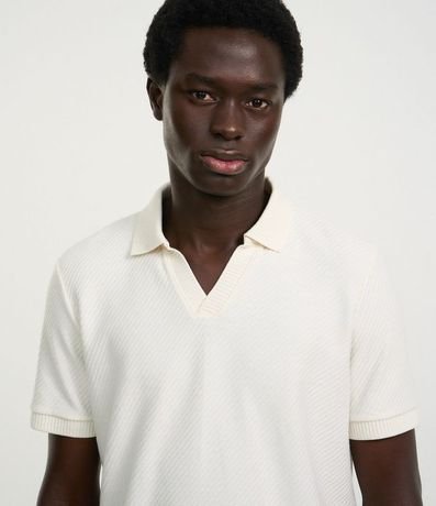 Remera Polo Comfort en Algodón con Textura 4