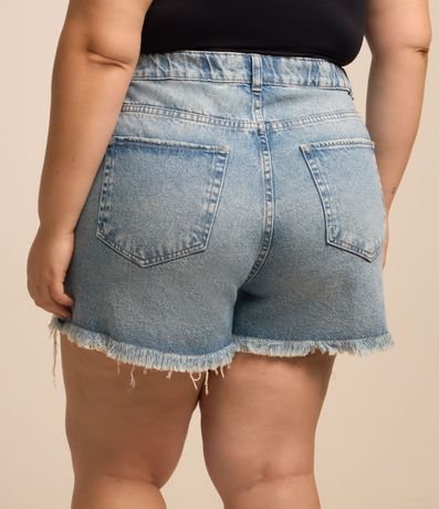 Short Boyfriend en Jeans con Deshilachados Curve & Plus Size 3
