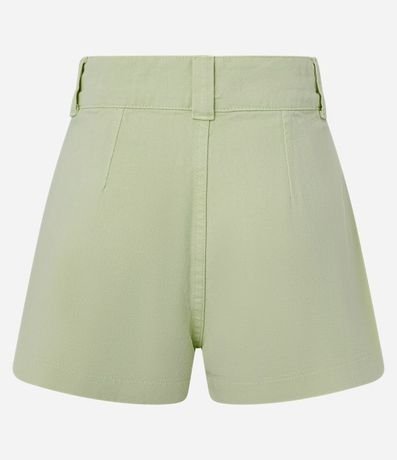 Short Pollera en Sarga con Botones Dobles y Bolsillos Cargo 2