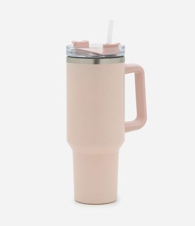 Vaso de Metal con Correa y Pajita Reutilizable