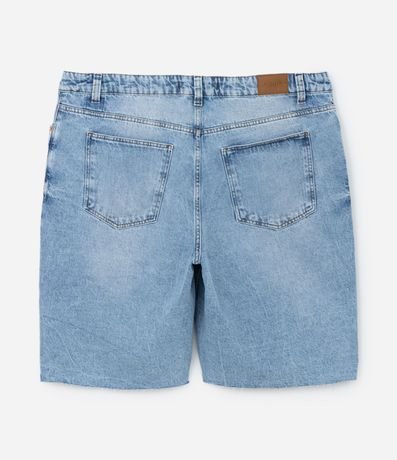 Bermuda en Jeans Efecto Mármol con Bajo Acortado Curve & Plu Size 7