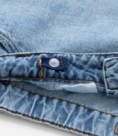 Bermuda en Jeans Efecto Mármol con Bajo Acortado Curve & Plu Size 8