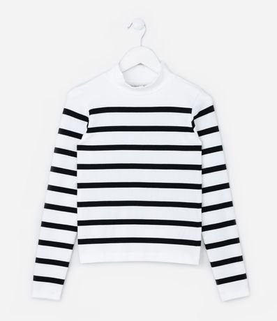 Remera Infantil Texturizada Seamless con Rayas - Talle 5 A 14