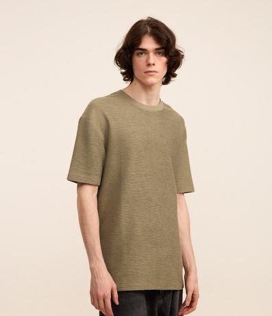 Remera Relaxed Soft con Cuello Redondo