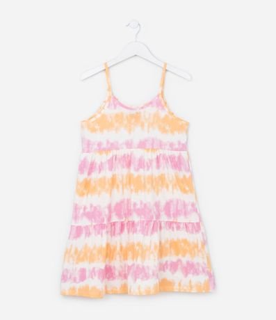 Vestido Infantil con Estampa Tie Dye - Talle 5 a 14 años 2