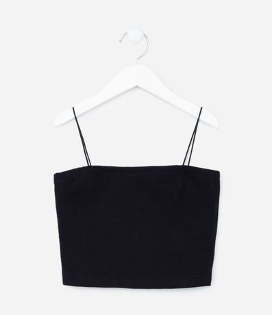 Musculosa Infantil Acanalada con Breteles Finos - Talle 7 a 14 años
