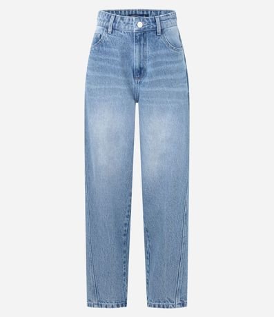 Pantalón Balloon en Jeans con Recortes Laterales 5