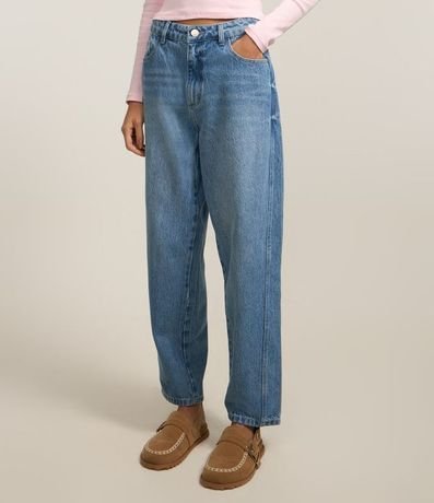 Pantalón Balloon en Jeans con Recortes Laterales 3