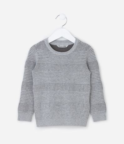 Suéter Infantil en Punto Texturizado - Talle 1 a 5 años